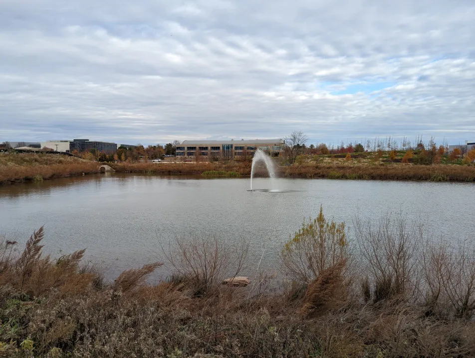 Ashburn chemical spill Pond 1 normal operation
